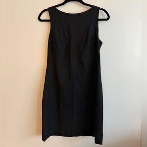 Theory Black Sleeveless Midi Shift Dress